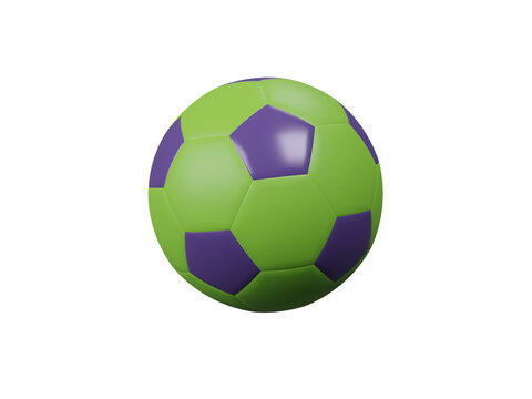 Soccer ball isolated. 3D rendering