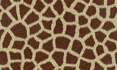 Genuine leather skin of Giraffe