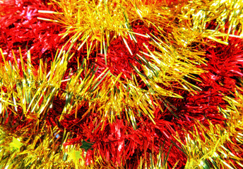 Colorful christmas chain decoration