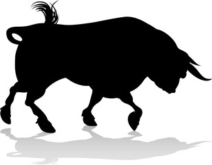 Silhouette Bull