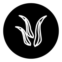 leafline icon set stock vector. illustration set