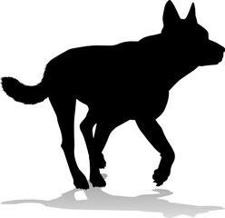 Dog Silhouette Pet Animal
