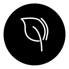 leafline icon set stock vector. illustration set