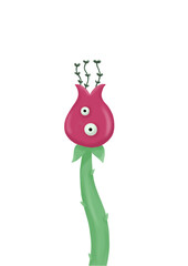 Pianta carnivora illustrata 3d