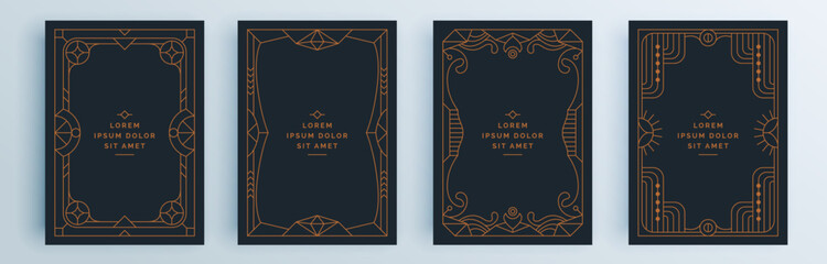 Modern abstract covers set, minimal covers design. Colorful geometric background, vector illustration.	
