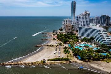 Cartagena in Colombia from above | Luftbilder von der Stadt Cartagena in Colombia