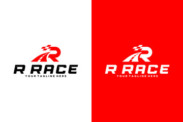 R and road logo design inspiration, for racing and automotive