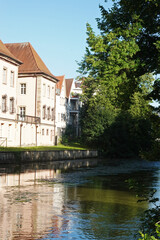 Obraz premium Old town in Esslingen am Neckar, Baden Wuerttemberg, Germany 