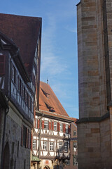 Old town in Esslingen am Neckar, Baden Wuerttemberg, Germany