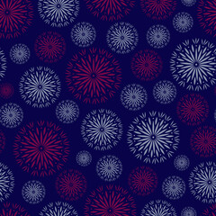 Abstract pattern with colored circles