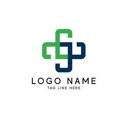 Obraz premium Health Medical Logo template vector illustration design