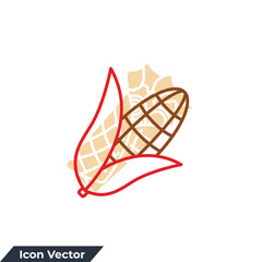 corn icon logo vector illustration. corn symbol template for graphic and web design collection