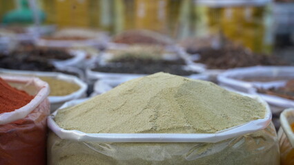 Coriander Powder Focused Photo Outdoor Image