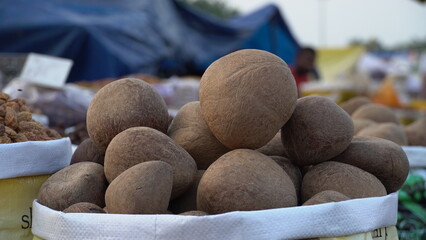 Closeup picture of coconut gola