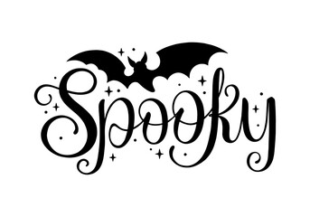 Spooky Halloween lettering