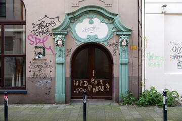 Vandalised Building