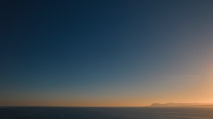 sunset over the ocean