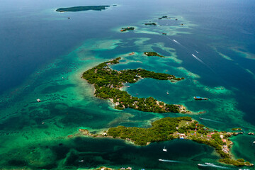 Islas del Rosario in Colombian Caribbean from above | Luftbilder Islas del Rosario in Kolumbien | Karibik aus der Luft