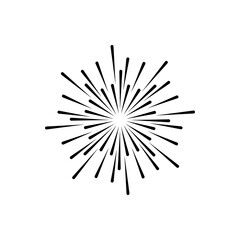 Obraz premium Starburst. Background design element. Fireworks vector icon, christmas, holiday