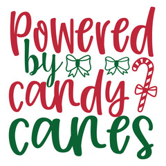 Fototapeta premium Powered By Candy Canes