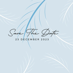 Hand drawn watercolor wedding social media post. Trendy abstract universal template for promotional sales. Can be used for social media posts, stories, mobile apps, banner designs, web or internet ads