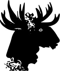 deer head silhouette