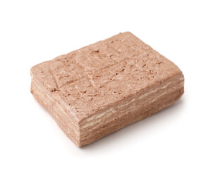 Tasty sesame halva isolated on white background