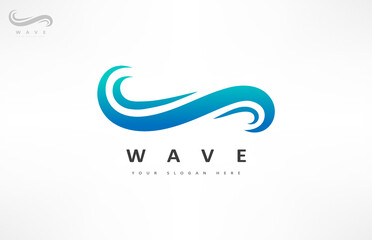 Fototapeta na wymiar Wave logo vector. Water design.