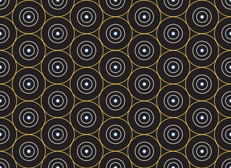 Fototapeta premium Halloween Yellow Circle Pattern