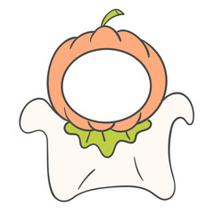 얼굴 합성용 할로윈 호박 의상