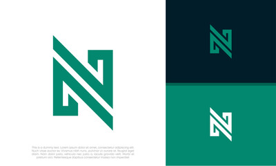 Initials N. NN logo design. Initial Letter Logo.	