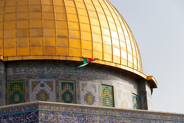 Dome of the Rock Mosque on the Temple Mount in Jerusalem, Israel.