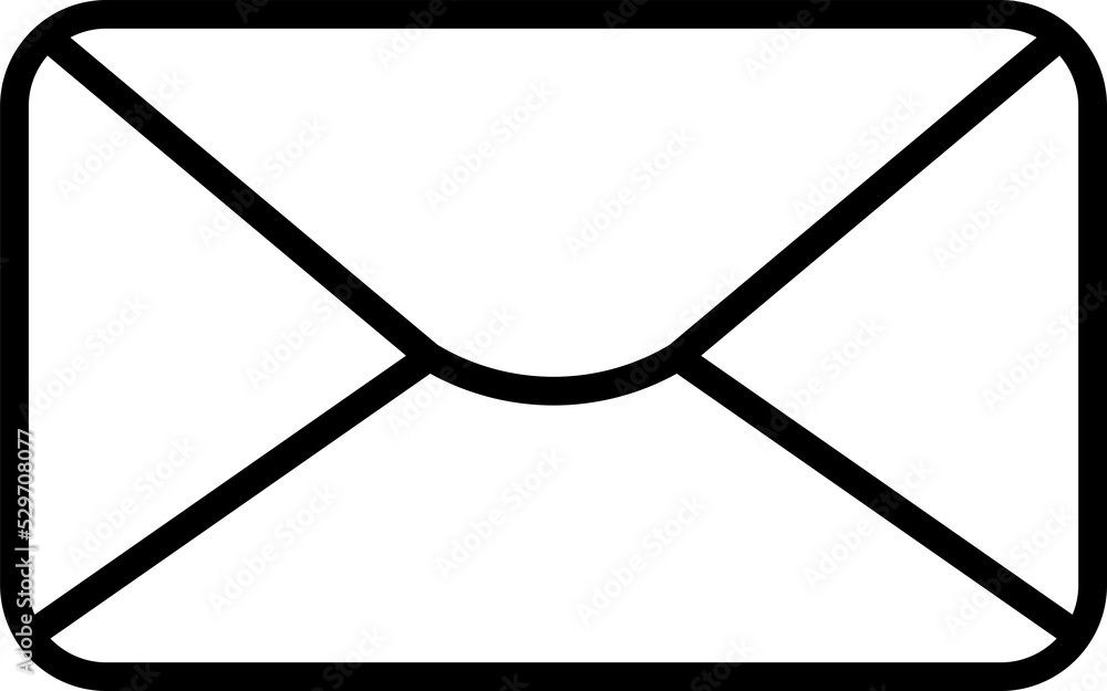 Poster isolated icon of an email. concept of mailing, messaging and internet communication.