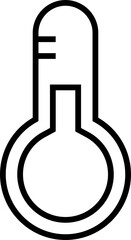 Isolated icon of a thermometer. Concept of temperature, fever and illness. 