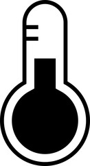 Isolated icon of a thermometer. Concept of temperature, fever and illness. 