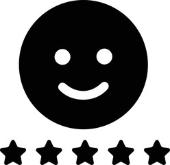 user experience icon. Customer experience vector icon. satisfaction rating vector icon. Rating icon. star satisfaction rating 