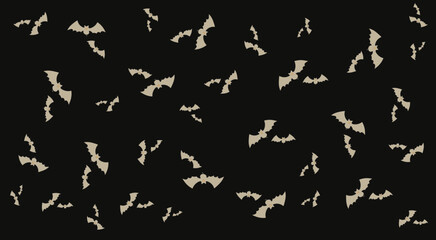 Obraz na płótnie Canvas Halloween pattern with bats. bat seamless pattern vector Halloween Dracula Vampire ghost cartoon illustration gift wraps white design. Endless background