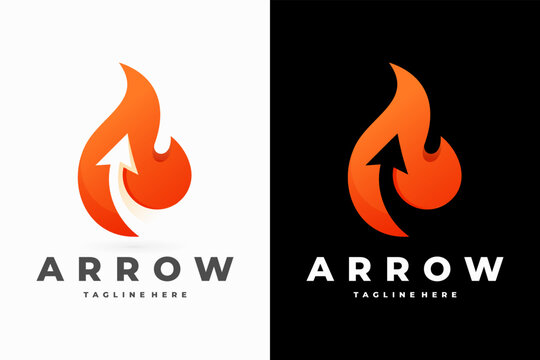 fire arrows logo, arrow logo, fire logo, flame logo