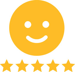 user experience icon. Customer experience vector icon. satisfaction rating vector icon. Rating icon. star satisfaction rating 