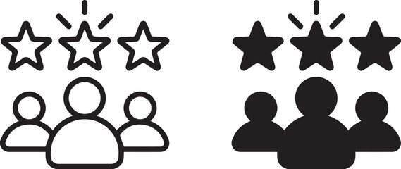 Satisfaction feedback icons. review client application Feedback vector icon. Bad and Good Review. Feedback line icon. user experience vector