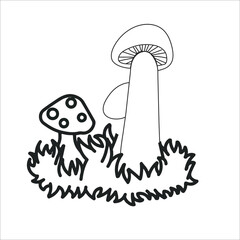 mushrooms Coloring page for kids