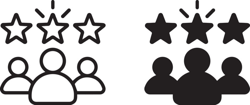 Feedback vector icon set. Bad and Good Review. Feedback line icon. user experience icon. user experience vector