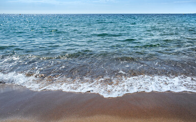 Beach at Cannes, French riviera, sea in France