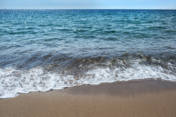 Beach at Cannes, French riviera, sea in France