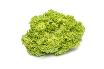 Iceberg lettuce isolated on white background.