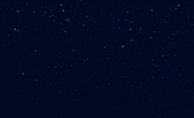 night starry sky deep bright stardust light flare colorful  template background copy space