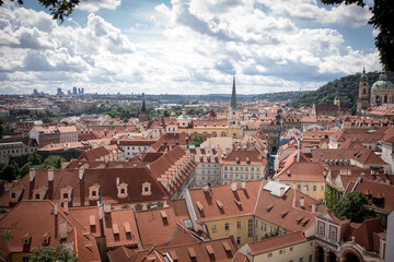 Obraz premium Krajobraz stolicy Czech - Pragi, panorama