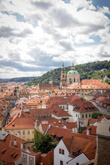 Krajobraz stolicy Czech - Pragi, panorama - obrazy, fototapety, plakaty