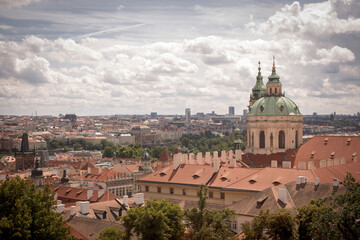 Fototapeta na wymiar Krajobraz stolicy Czech - Pragi, panorama