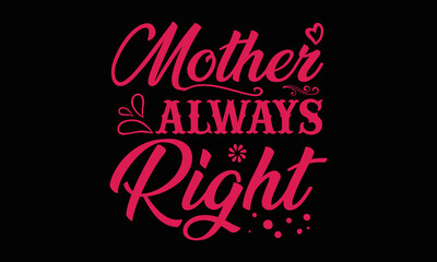 Mom T-shirt Design Vector Template